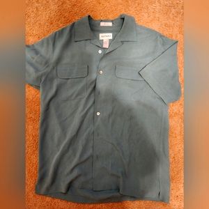 Alfani, mens short sleeve 100% silk shirt